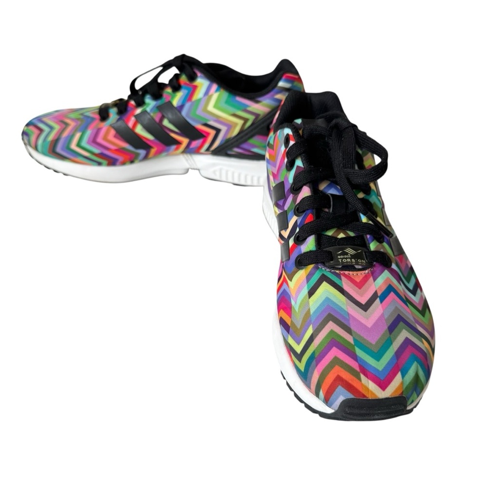 Adidas Torsion ZX Flux Men's Sneaker Multicolor Rainbow sSneakers Size 5½